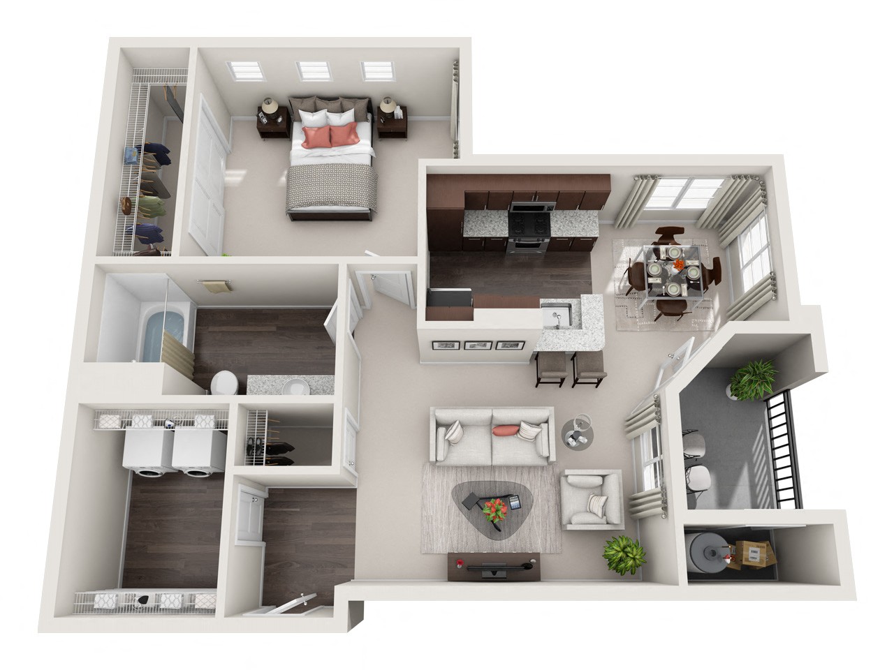 Floor plan layout diagram for Parc Place